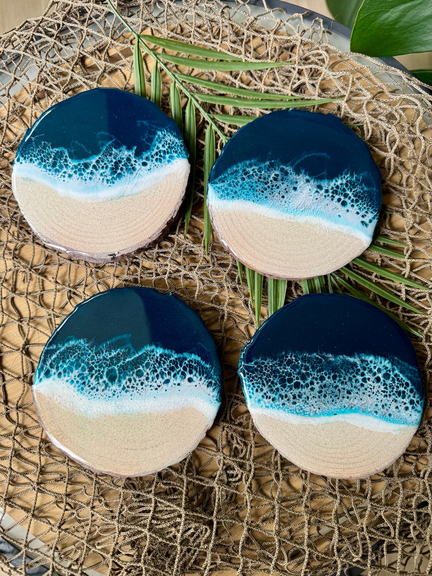 Gulf Beach Coasters, Set of 4