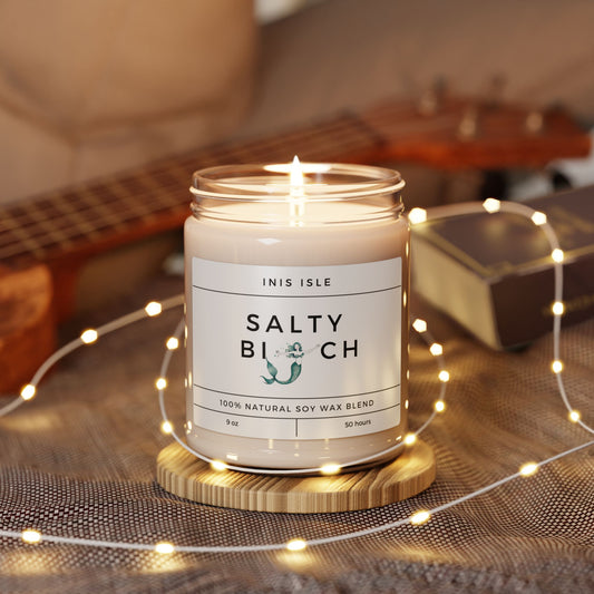 Salty Saying Beach Candle
