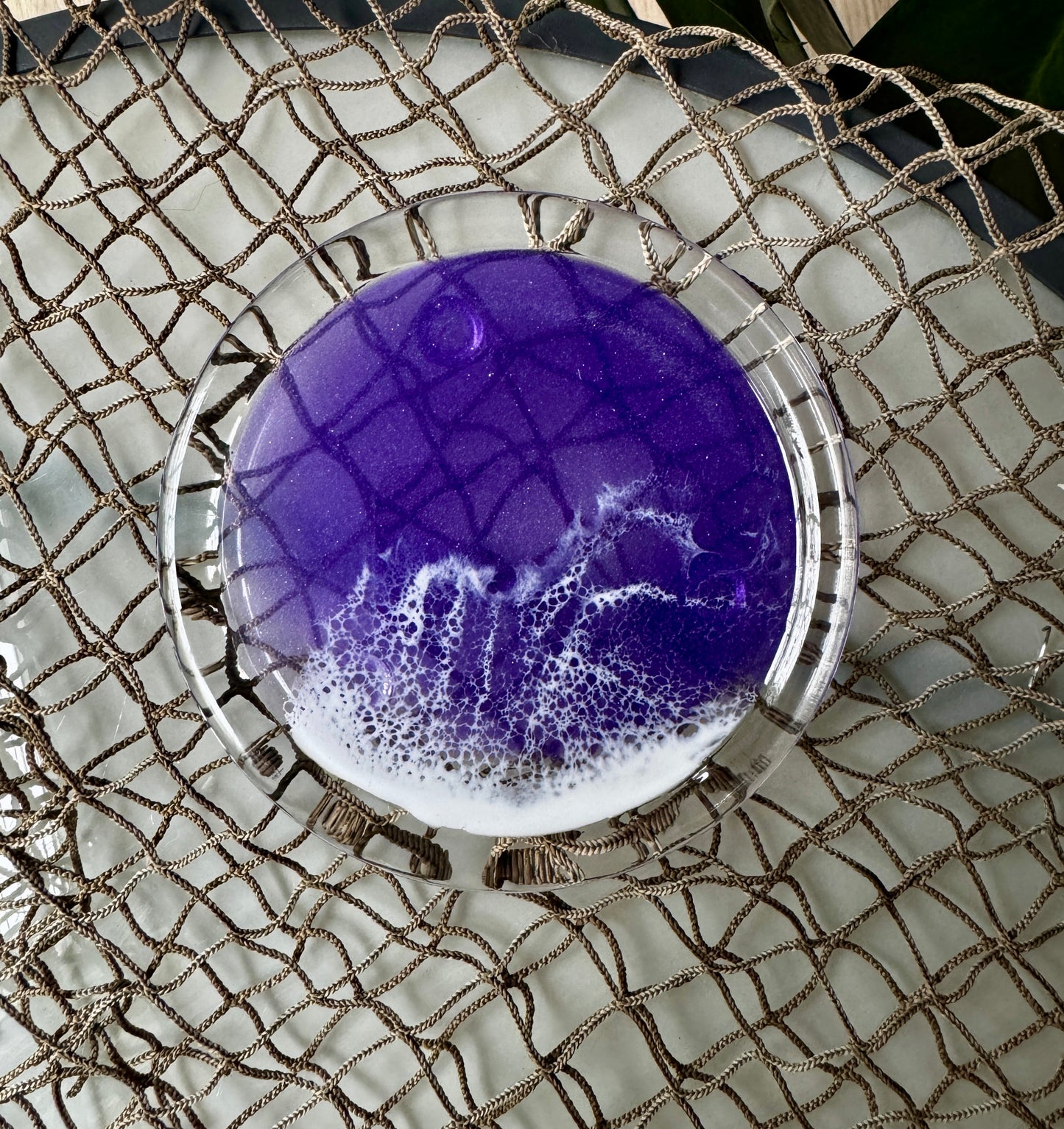 Ocean Wave Glass Plates