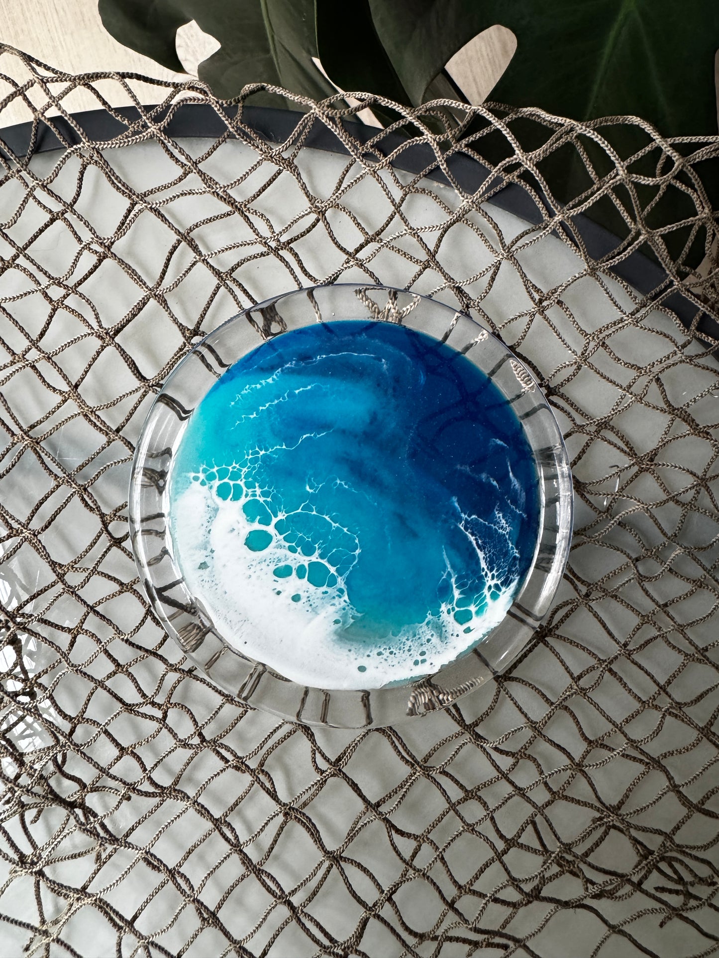 Ocean Wave Glass Plates