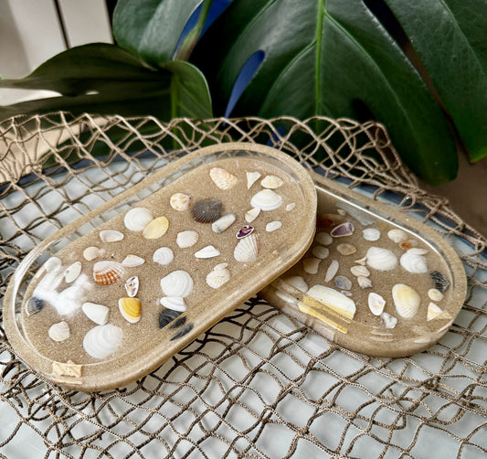 Beach Tray, Resin Beach Waves, Ocean Waves Tray, Waves Tray, Beach Tray, Beach themed jewelry tray, trinket dish, gifts