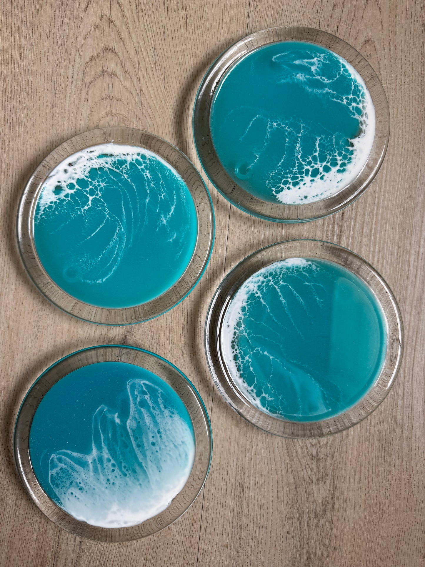 Oops! Ocean Wave Glass Plates