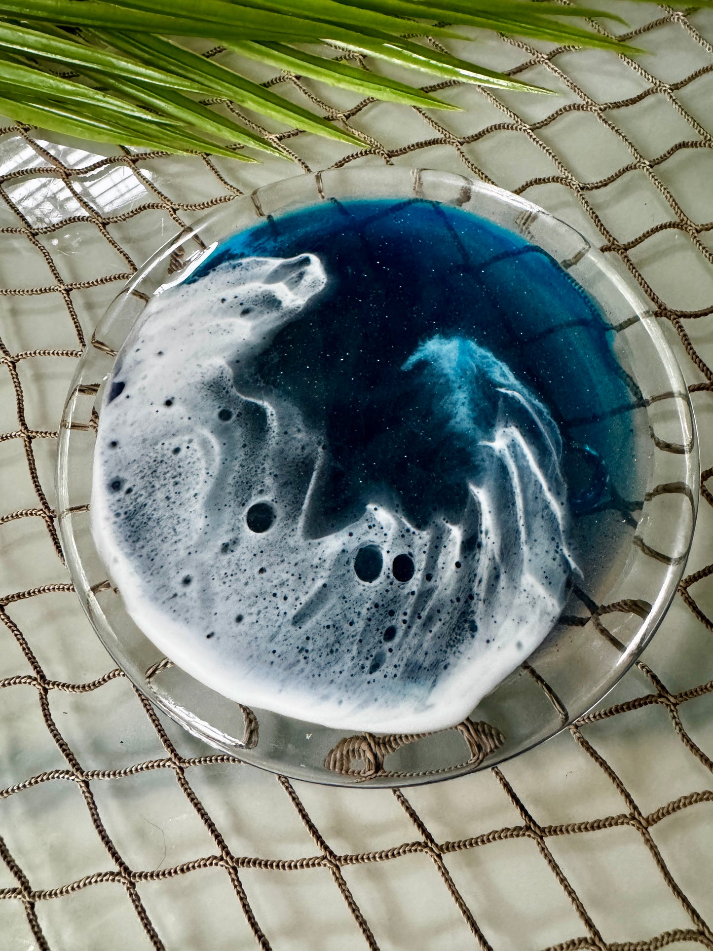 Ocean Wave Glass Plates
