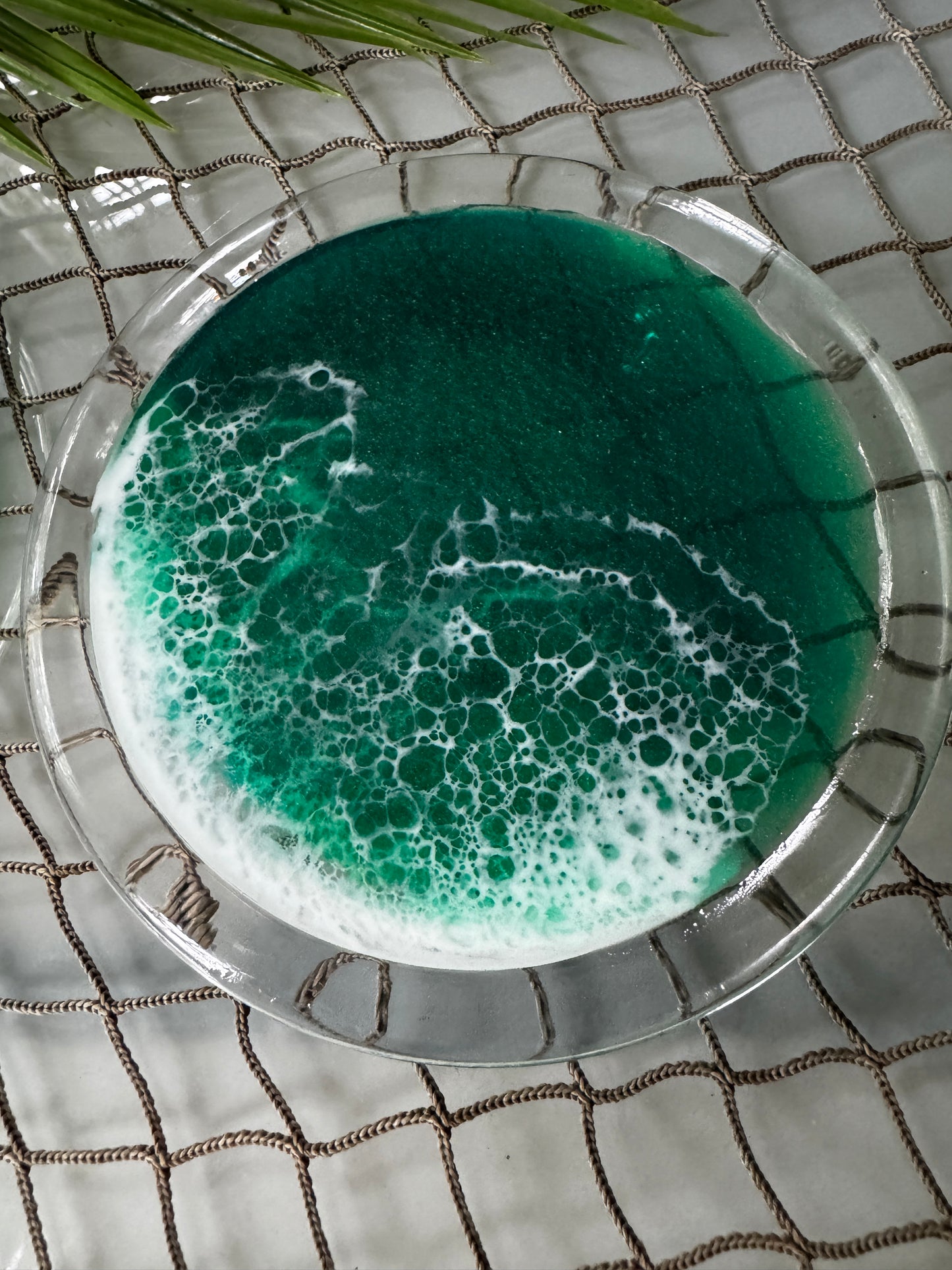 Ocean Wave Glass Plates