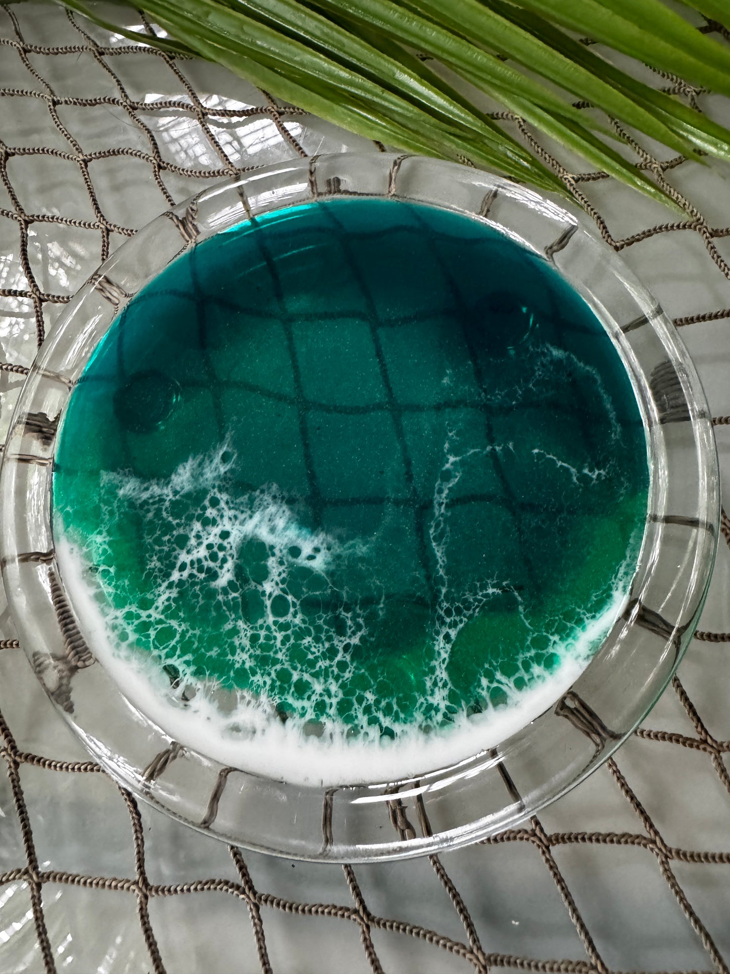 Ocean Wave Glass Plates