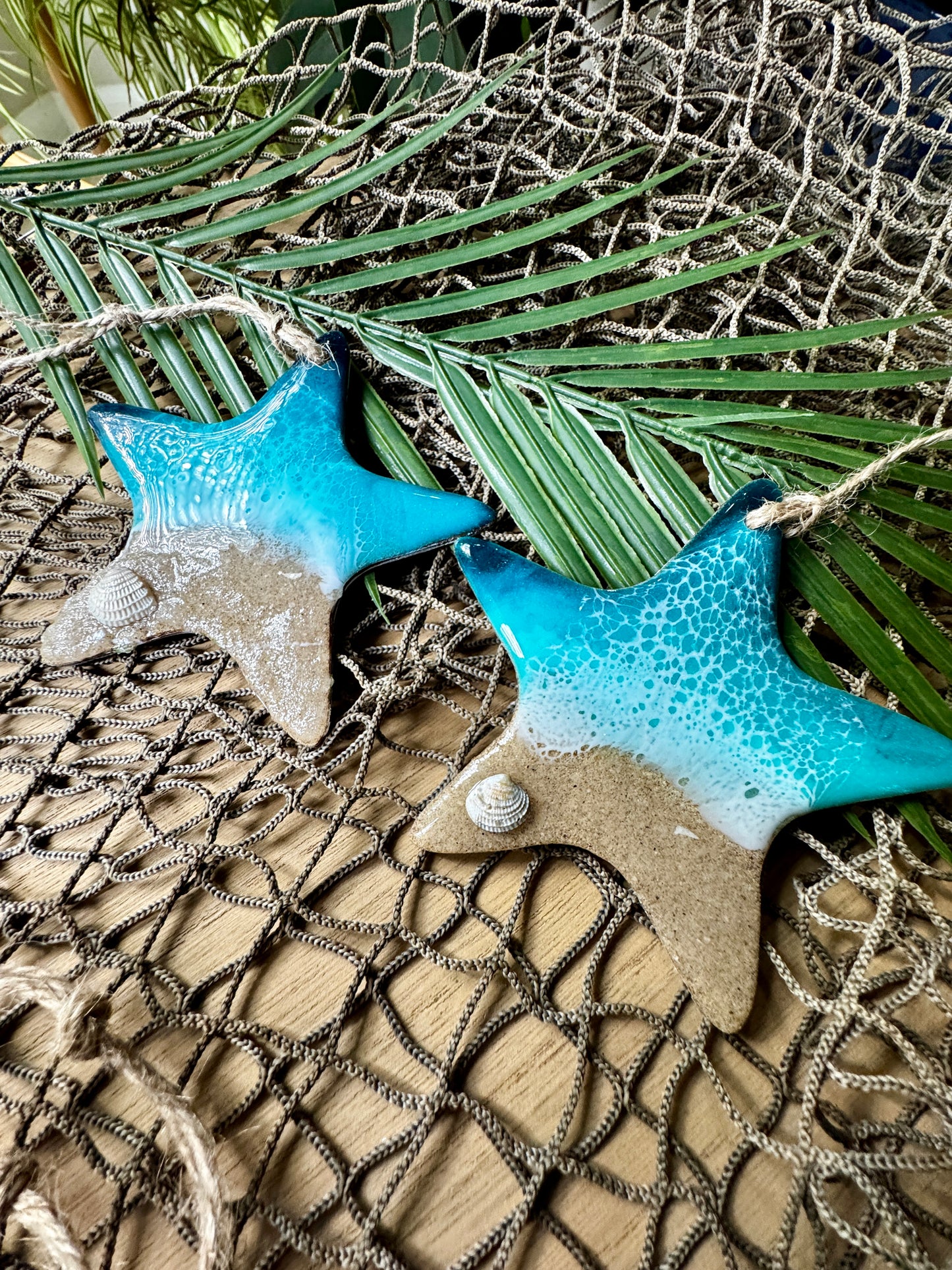 Star Beach Wave Ornament
