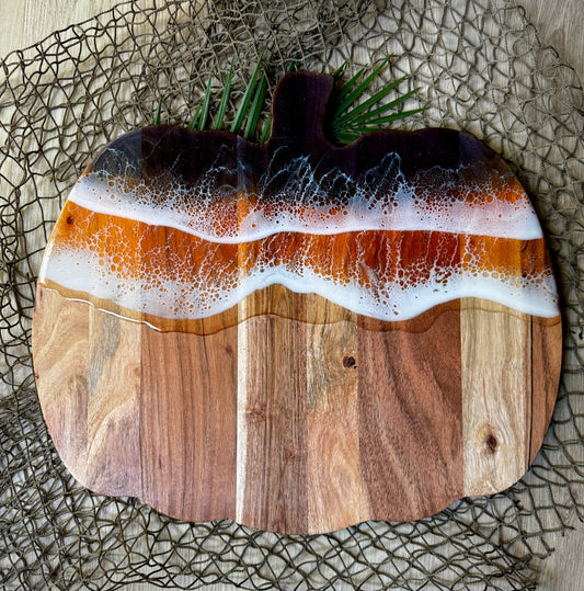 Pumpkin Shaped Acadia Wood Serving Board