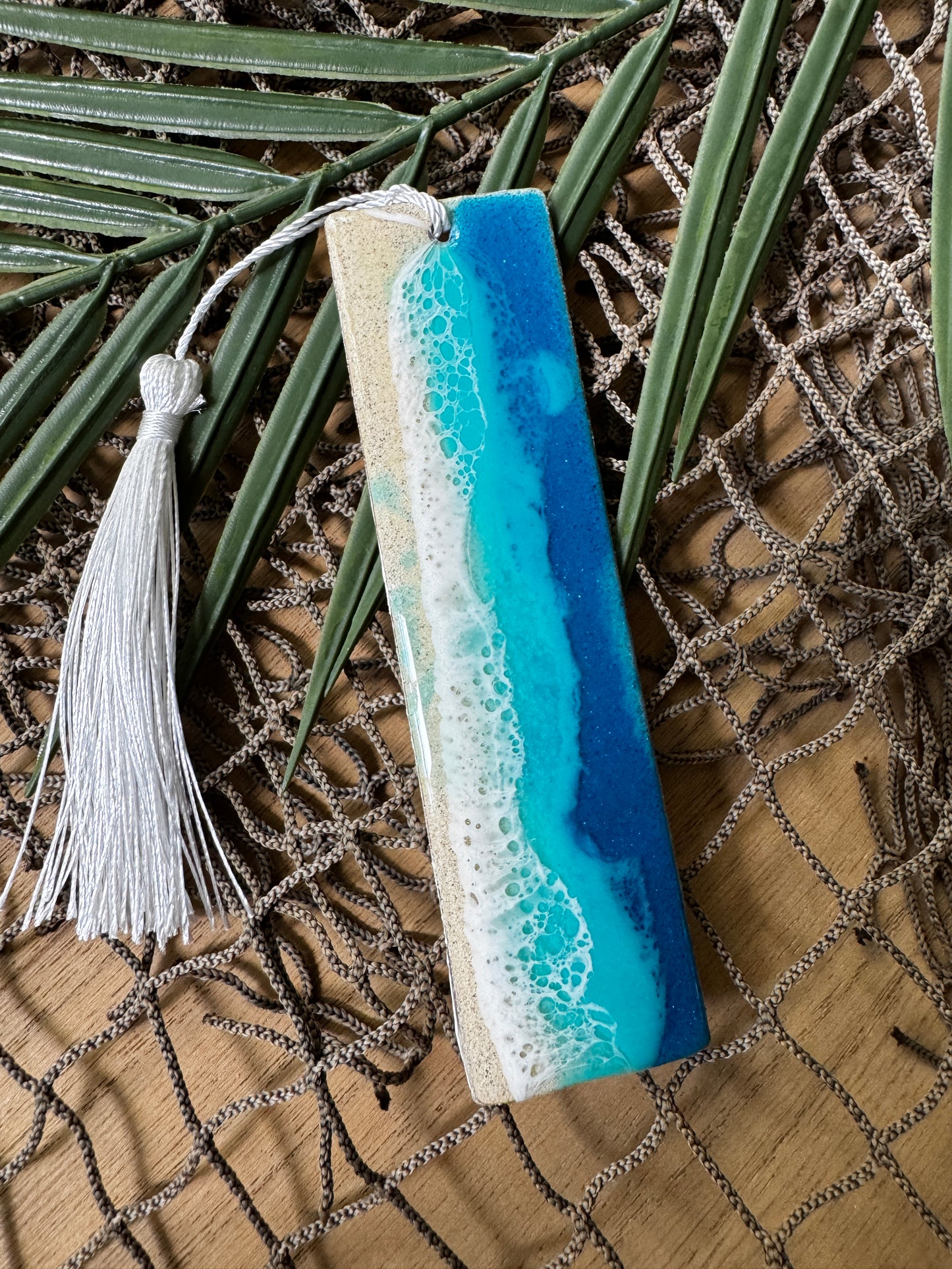 Oops! Resin Waves Bookmark