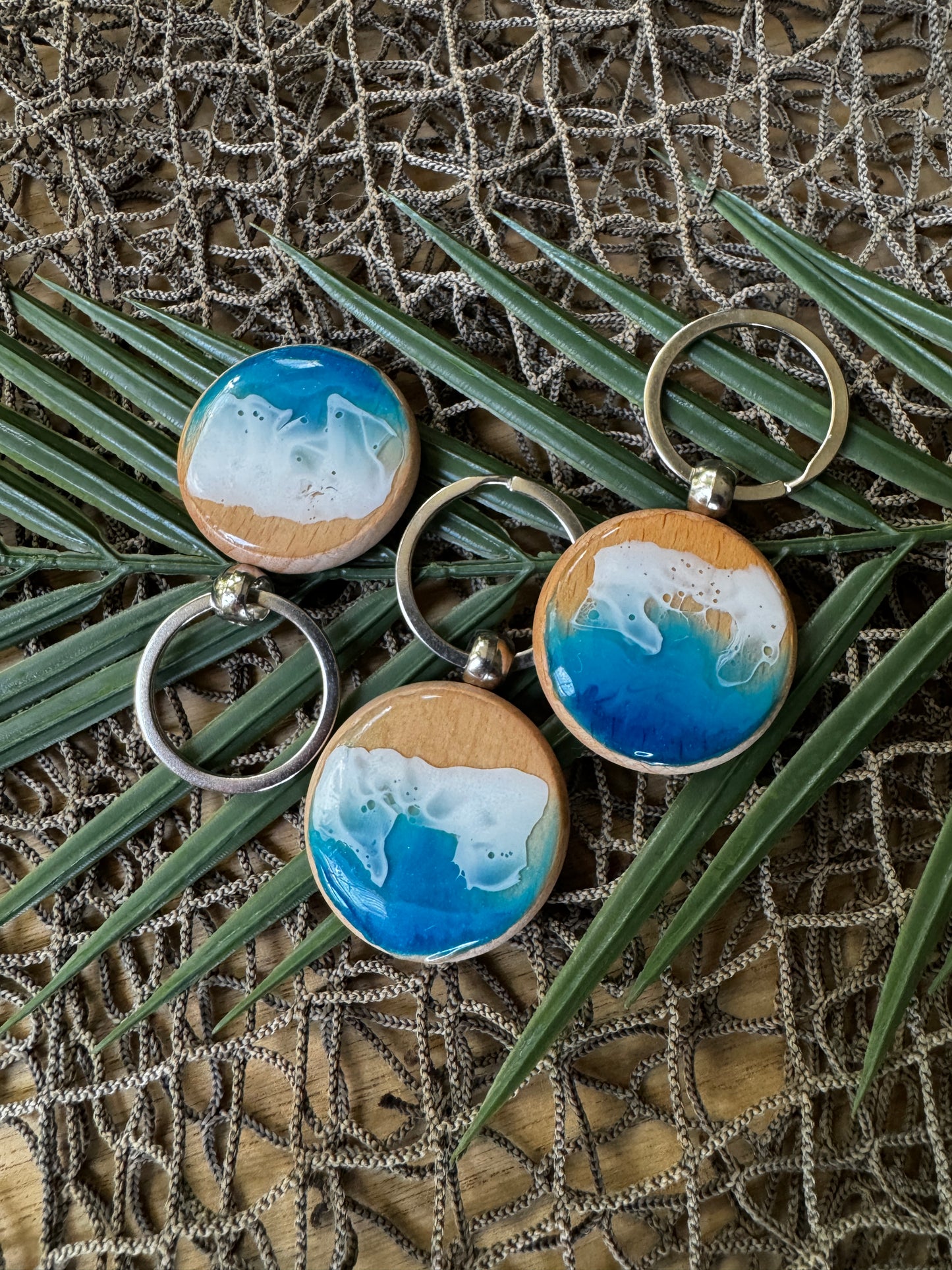 Beach wave Keychains
