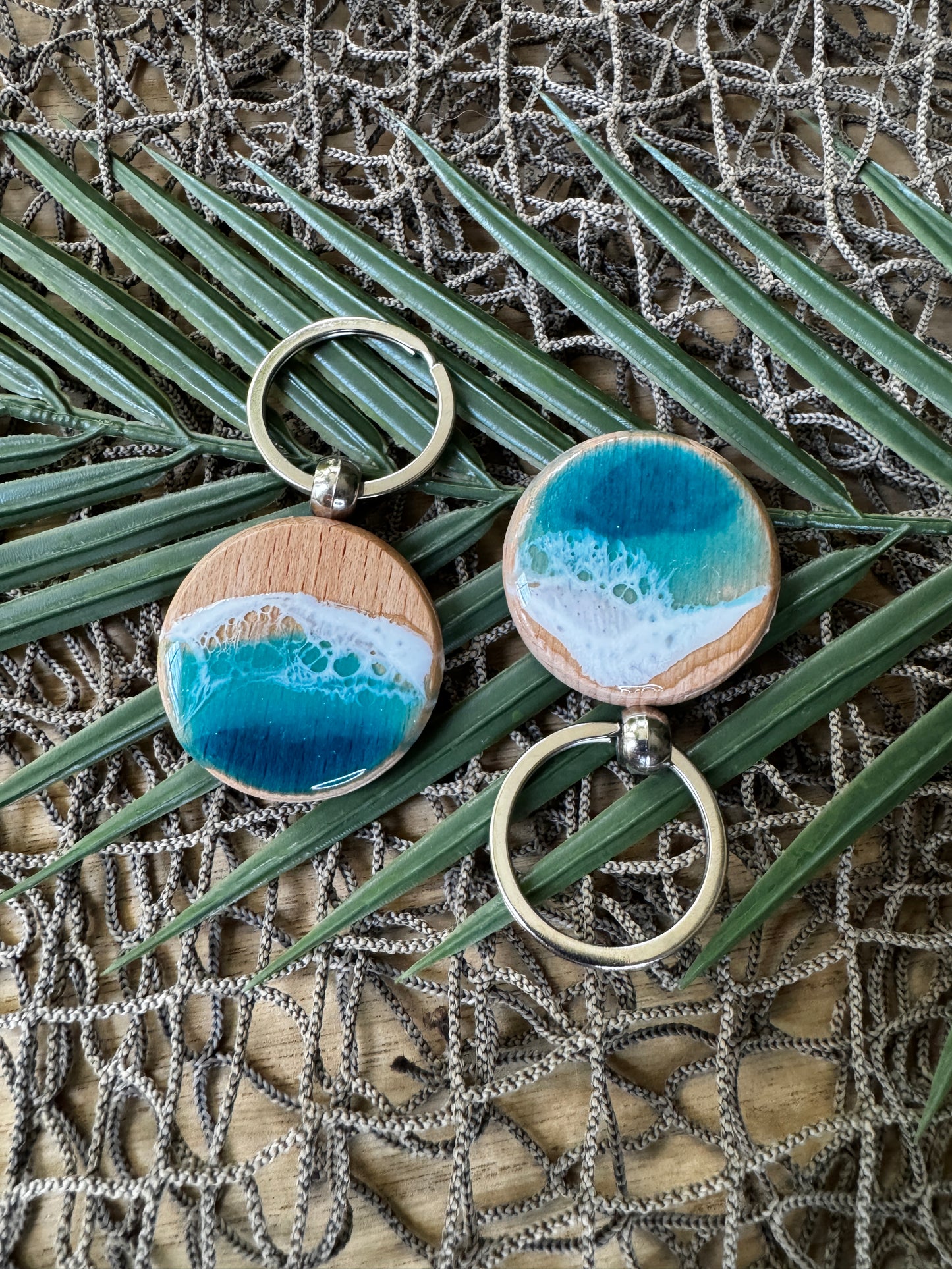 Beach wave Keychains