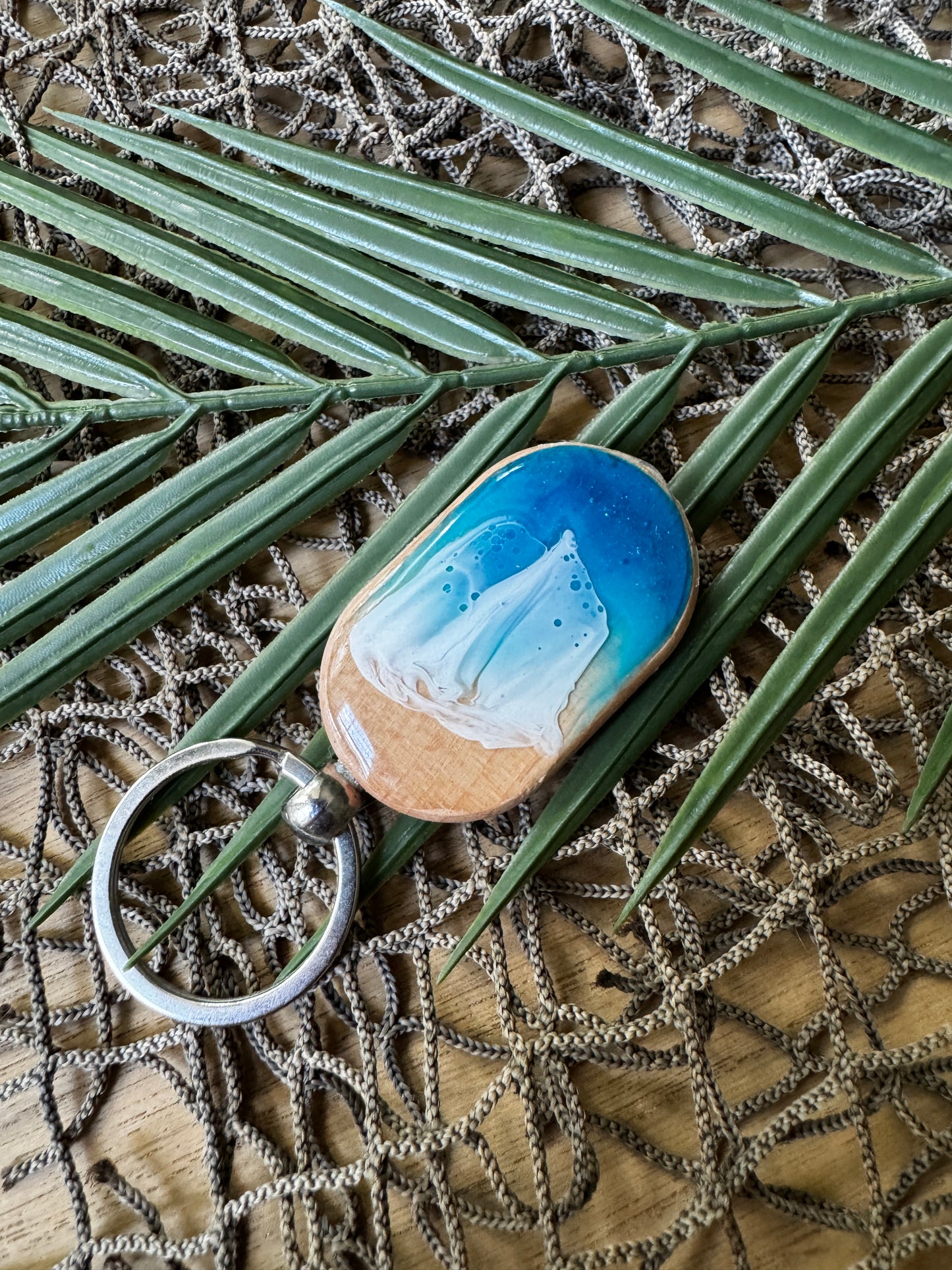 Beach wave Keychains