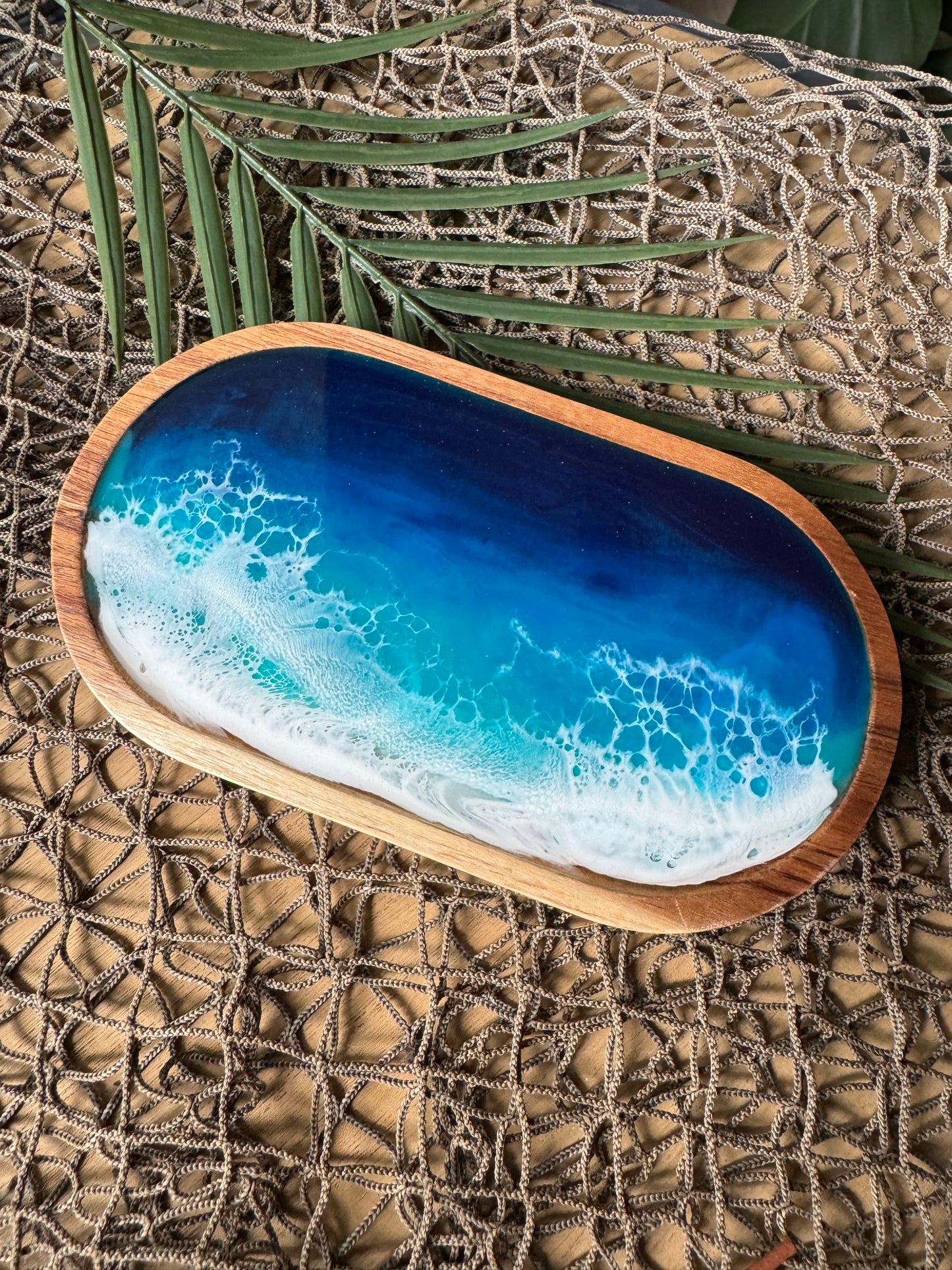 Gulf Coast Wooden Oval Tray