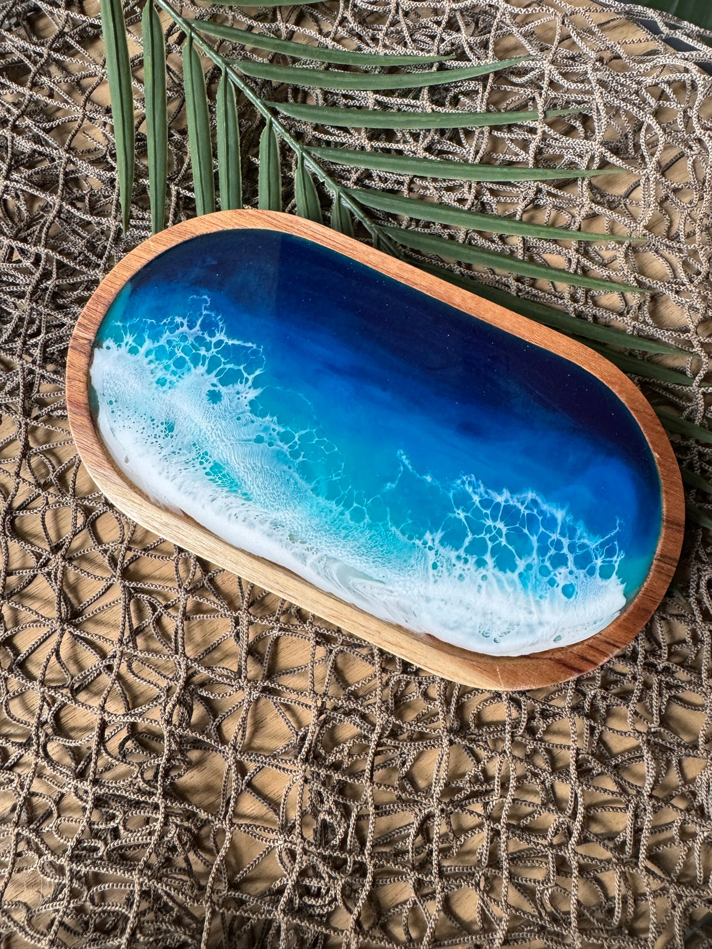 Gulf Coast Wooden Oval Tray