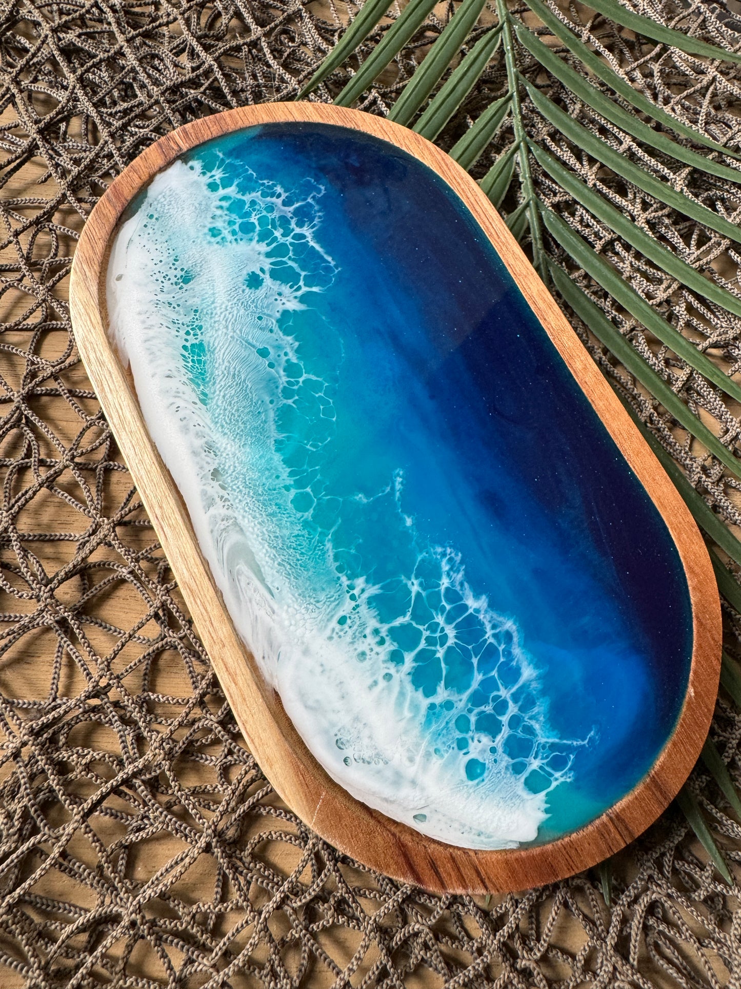 Gulf Coast Wooden Oval Tray
