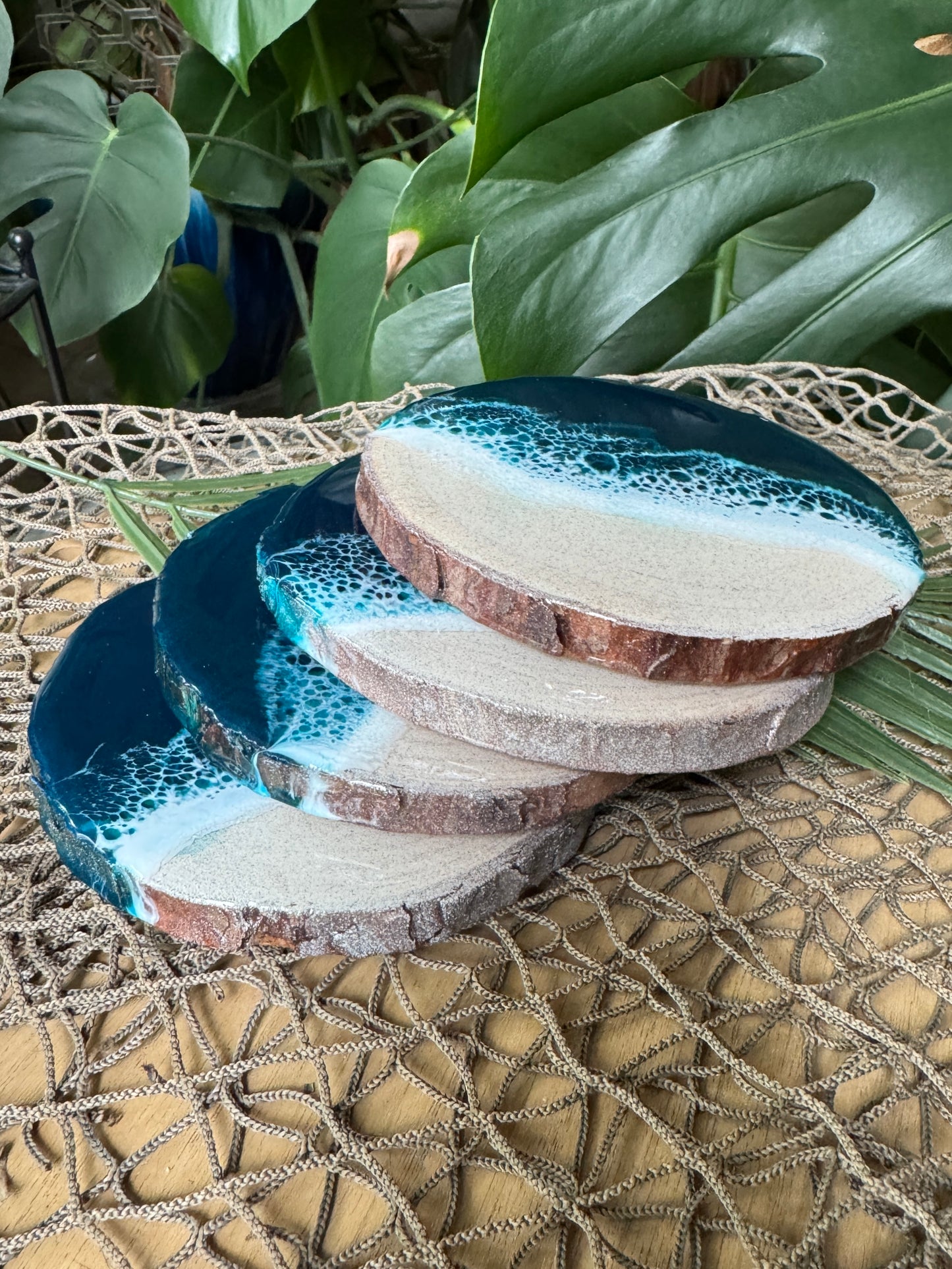 Gulf Beach Coasters, Set of 4