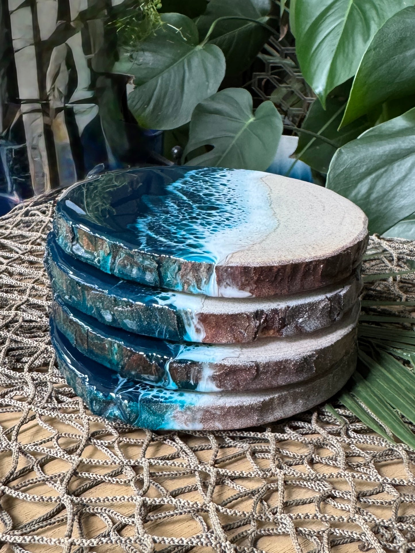 Gulf Beach Coasters, Set of 4