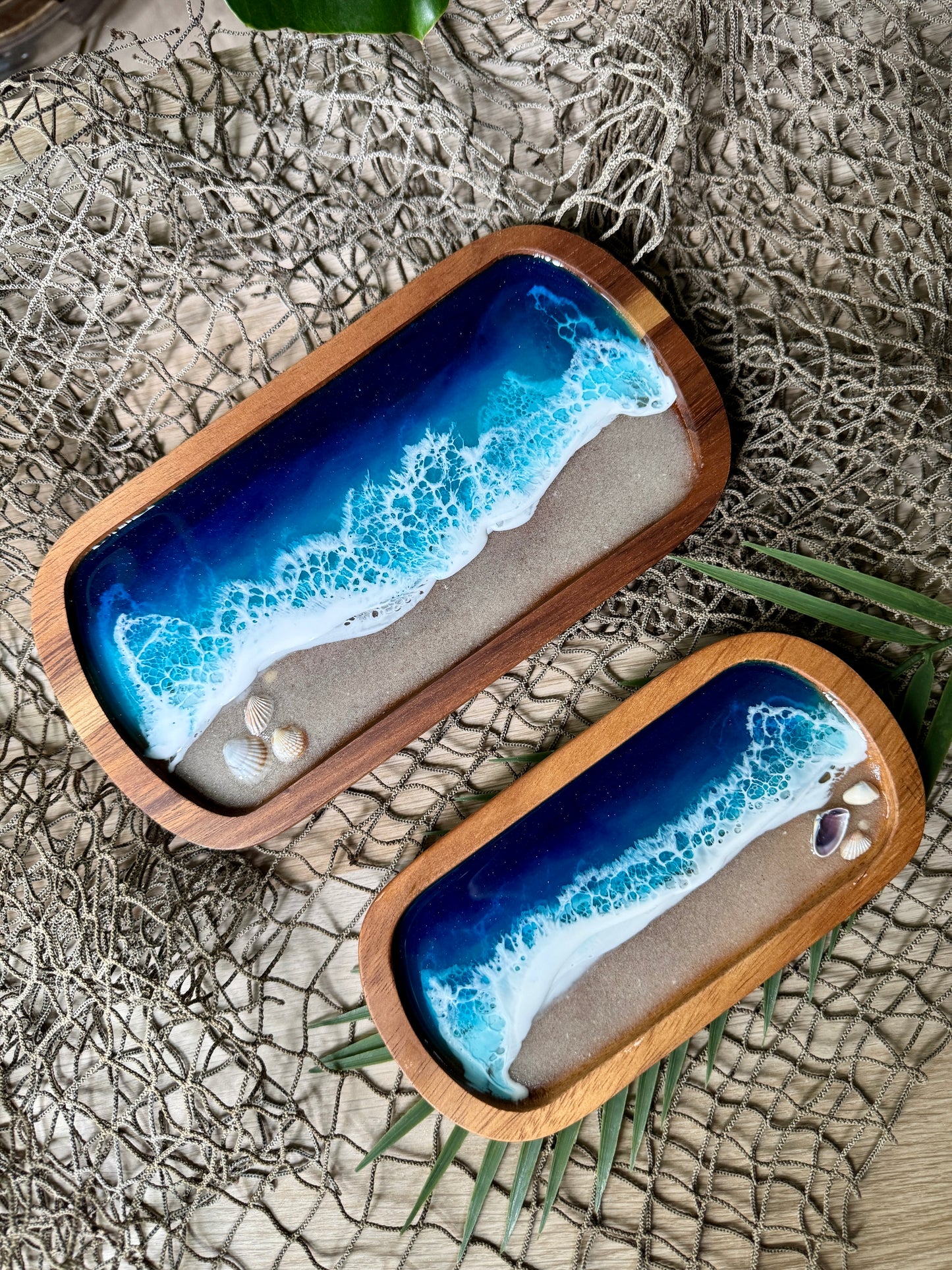 Gulf Coast Wooden Oval Trays