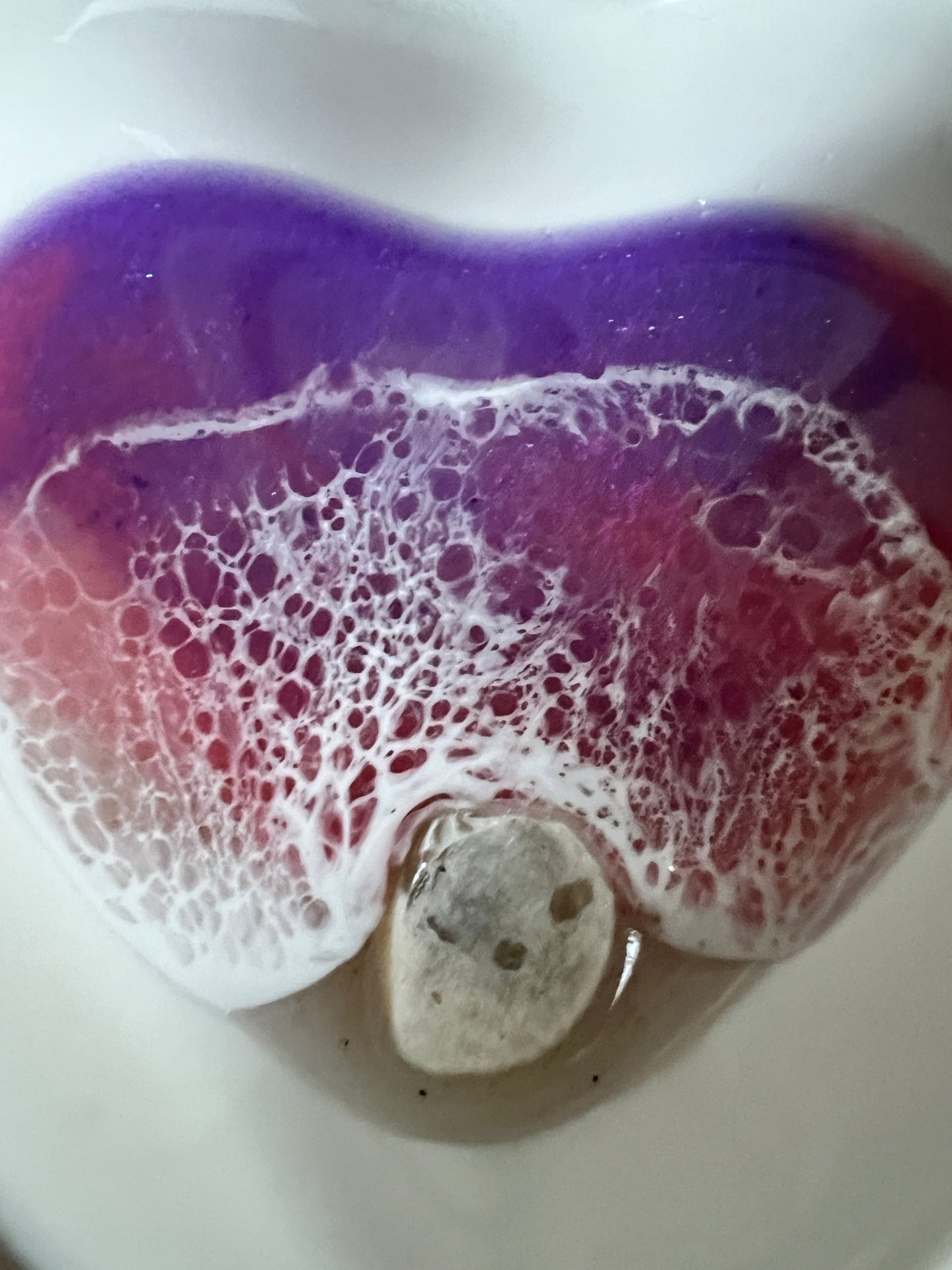 Ocean Waves Heart Dish