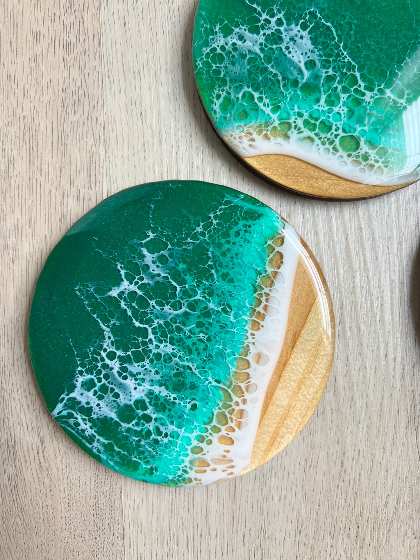 Green Waves Coasters