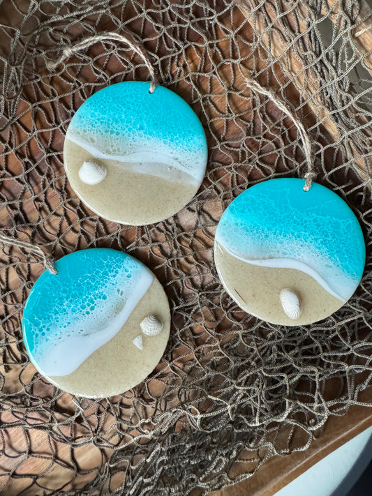 Aqua Beach Ornaments