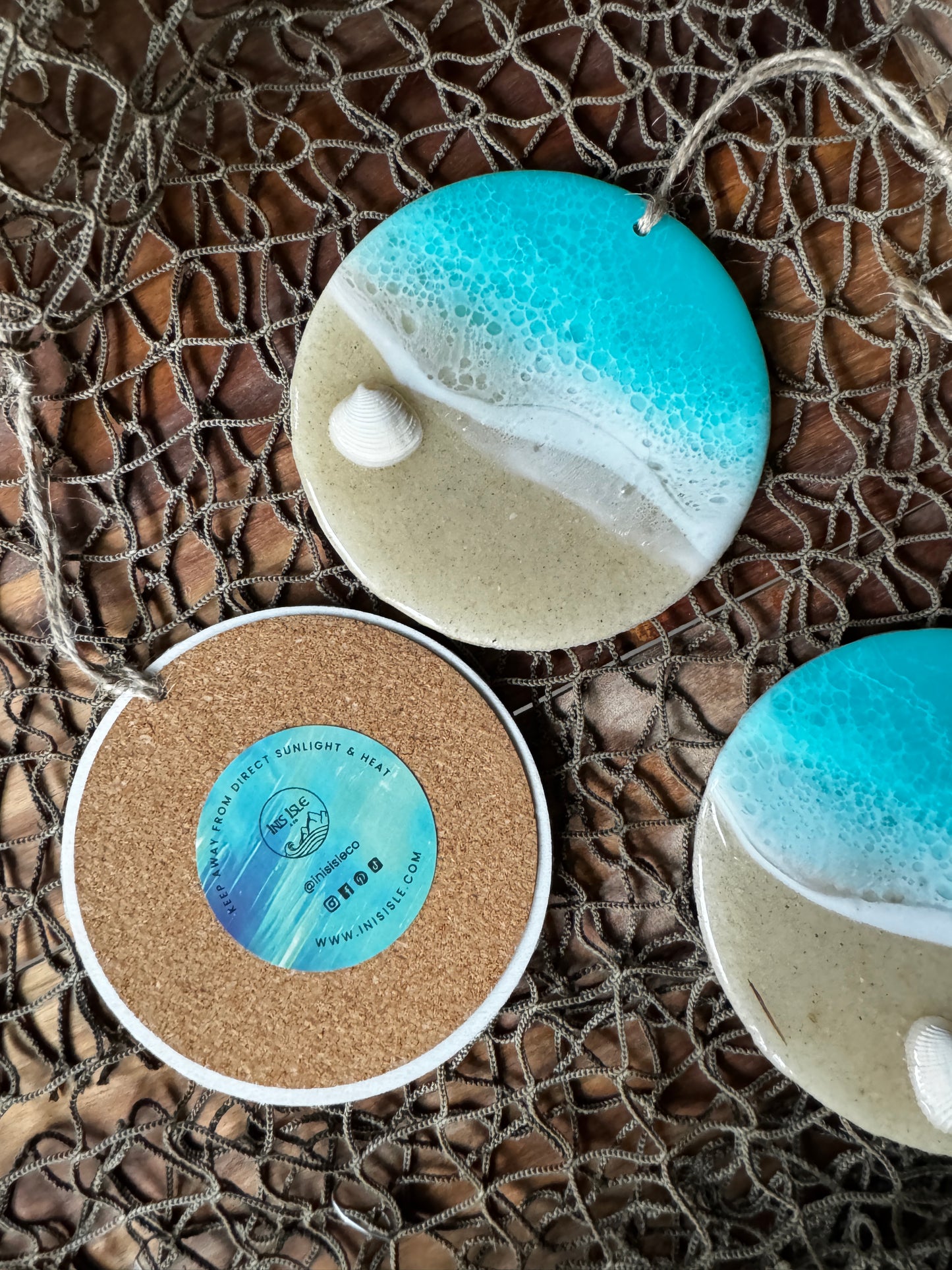 Aqua Beach Ornaments