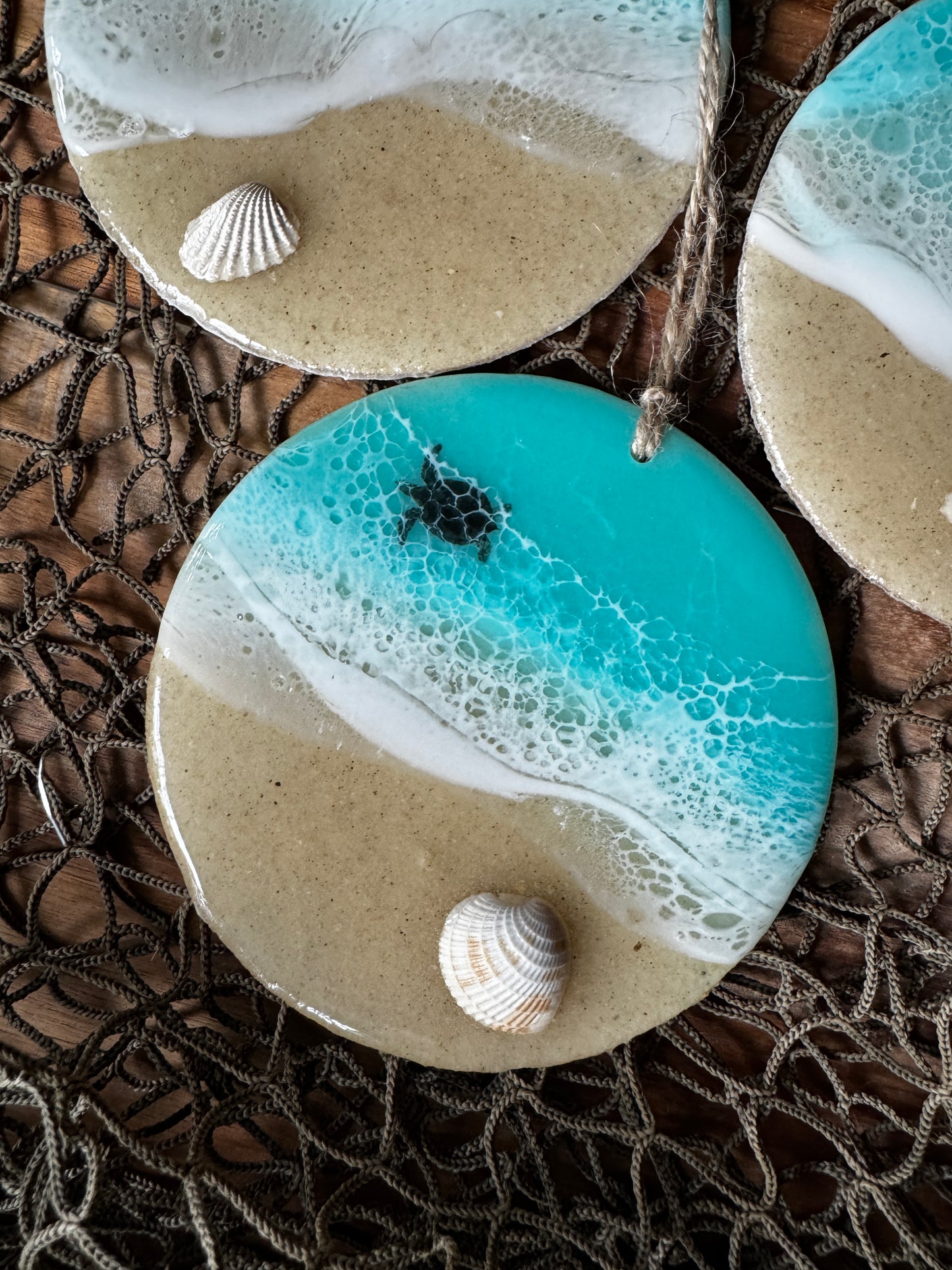 Aqua Beach Ornaments